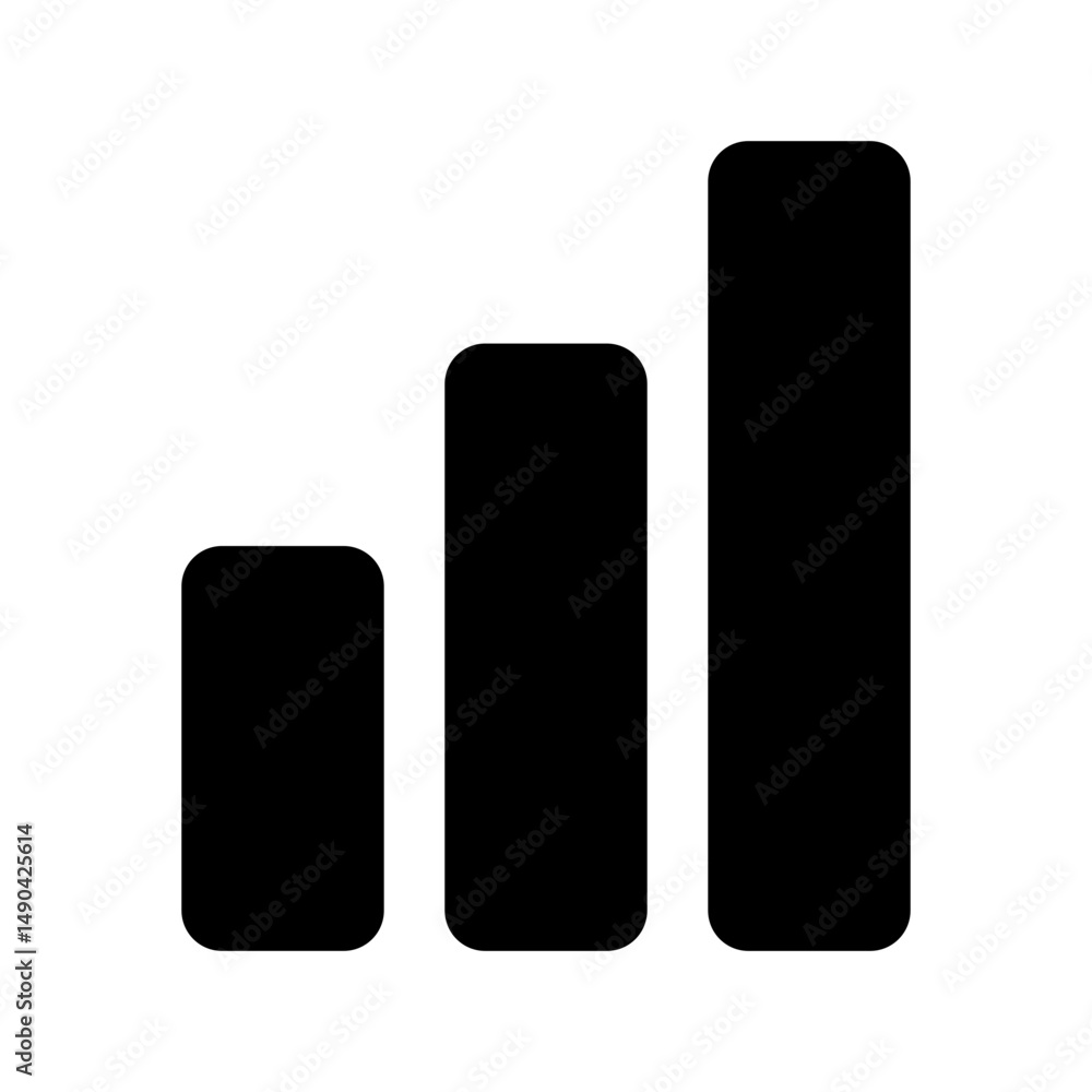 Black Business Symbol Icon for Digital Applications - chart Black Business Symbol Icon for Digital Applications - chart