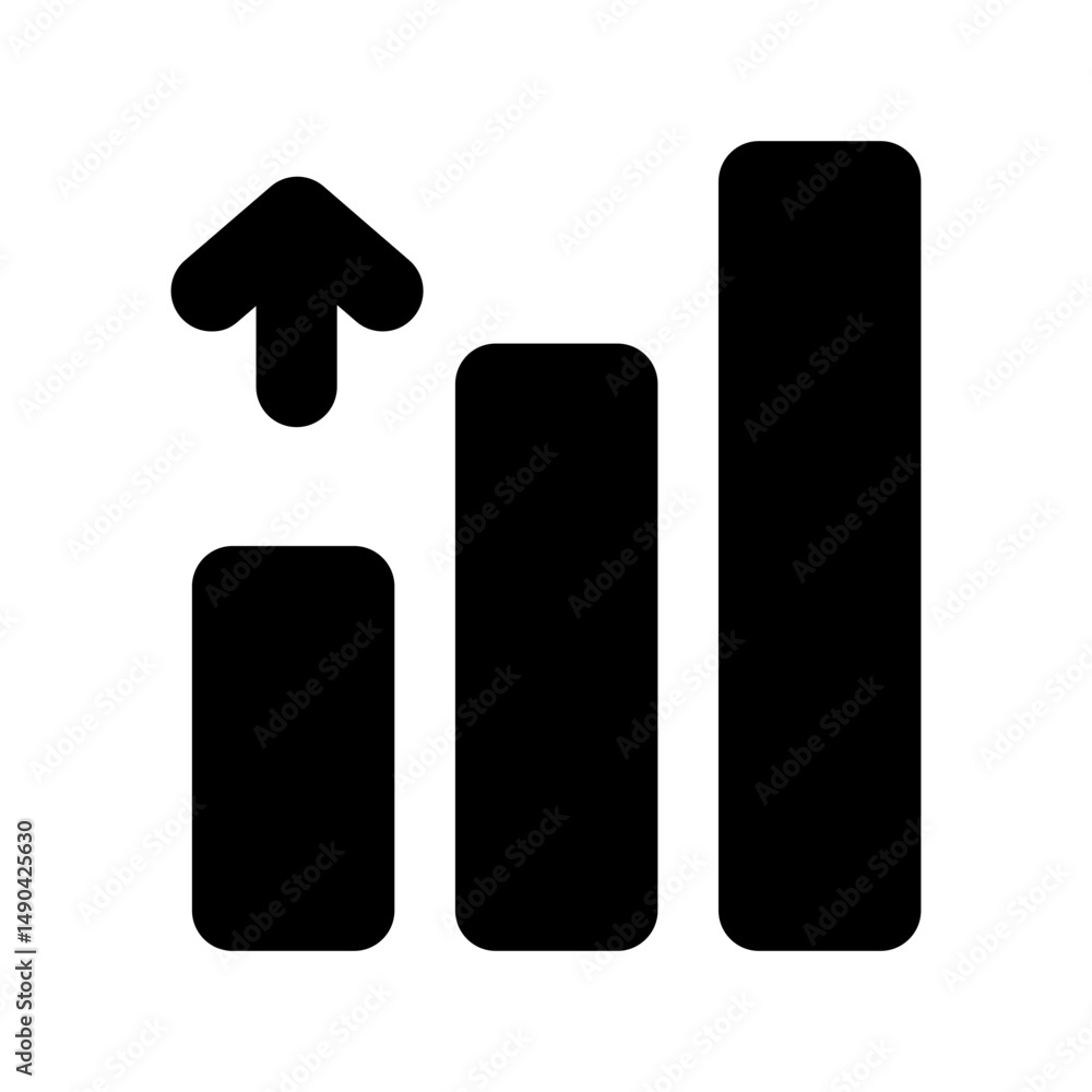 Black Business Symbol Icon for Digital Applications - chart Black Business Symbol Icon for Digital Applications - chart