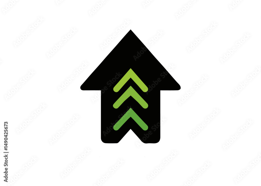 Simple Arrow Up Logo Image. Green Geometric Arrow Shape Line Style isolated on Dual Background. Flat Vector Logo Design Template Element Usable for Business and Branding Logos. Simple Arrow Up Logo Image. Green Geometric Arrow Shape Line Style isolated on Dual Background. Flat Vector Logo Design Template Element Usable for Business and Branding Logos.