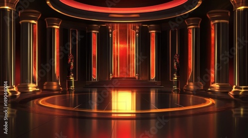 stage with spotlight