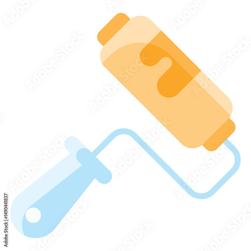 Paint Roller Flat Icon