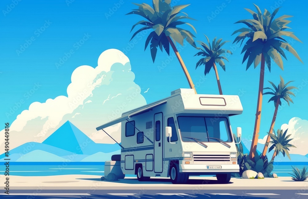 Fototapeta premium tropical beach hut