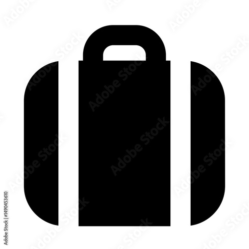Black Business Symbol Icon for Digital Applications - case