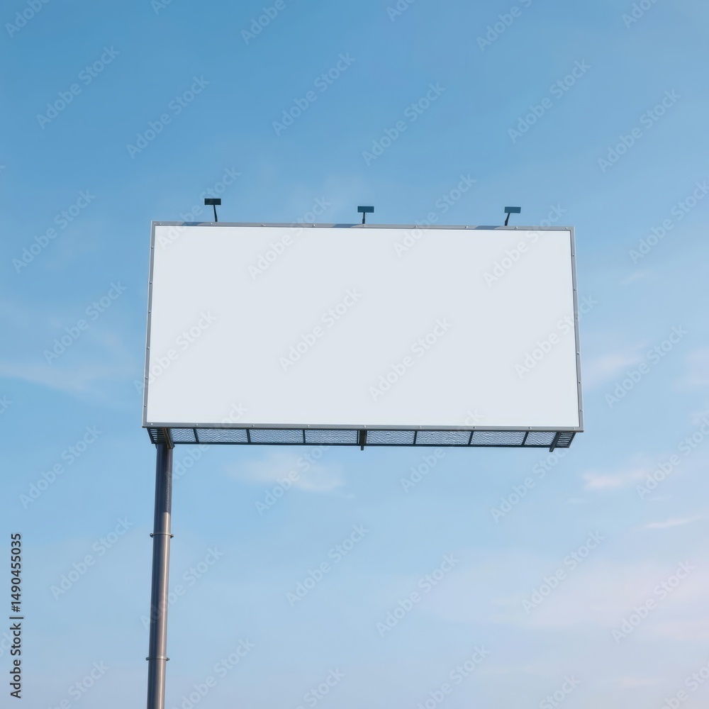 Blank billboard against blue sky background for advertisement or design billboard blank mockup display empty poster advertising Blank billboard against blue sky background for advertisement or design billboard blank mockup display empty poster advertising