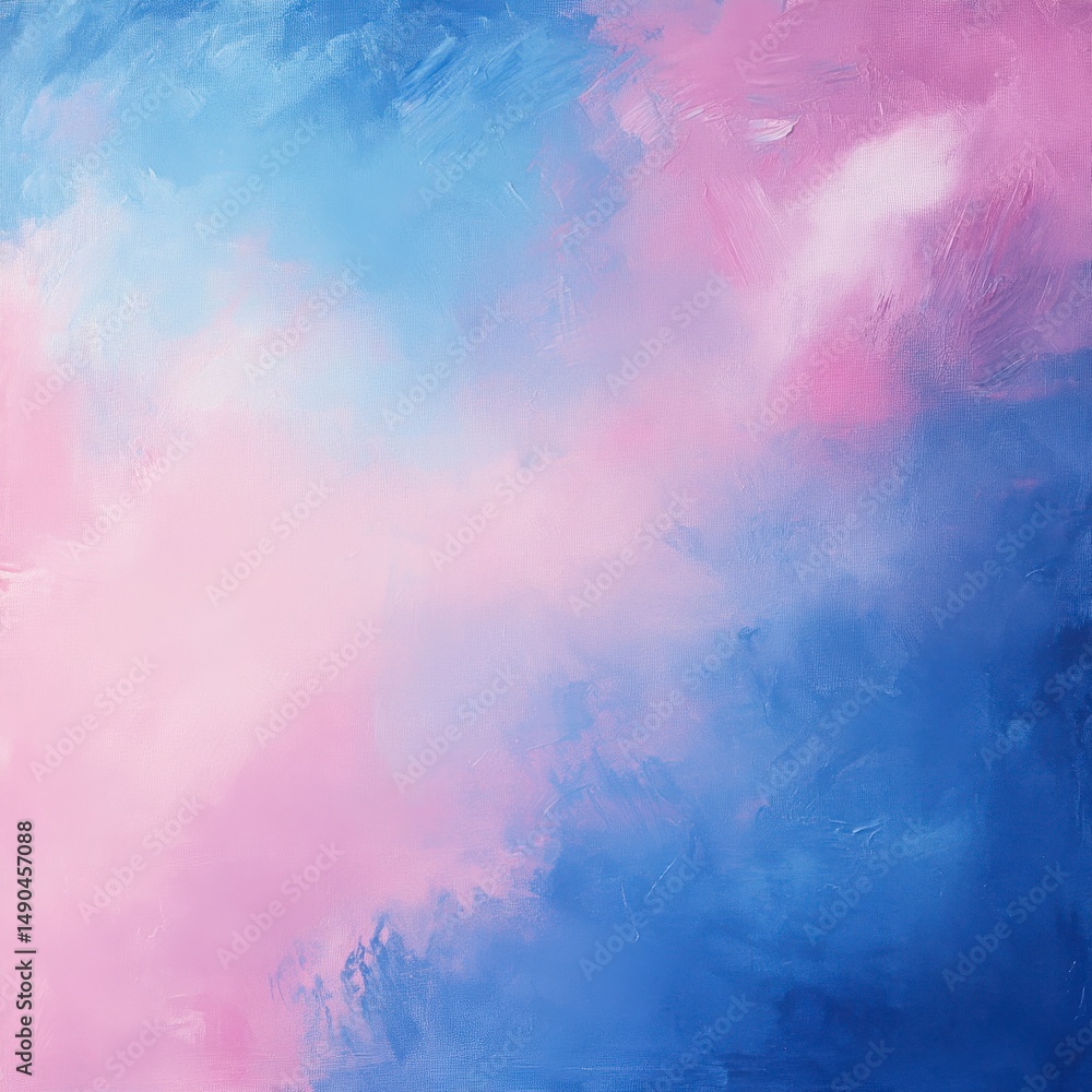 Fototapeta premium Abstract Pastel Pink And Blue Painted Texture Background