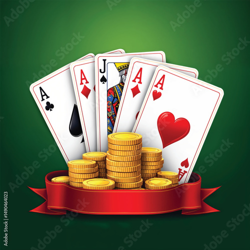 poker cards and chips