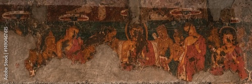 Ajanta is a Buddhist temple and monastery cave complex in India, in the state of Maharashtra. Maharashtra. India.