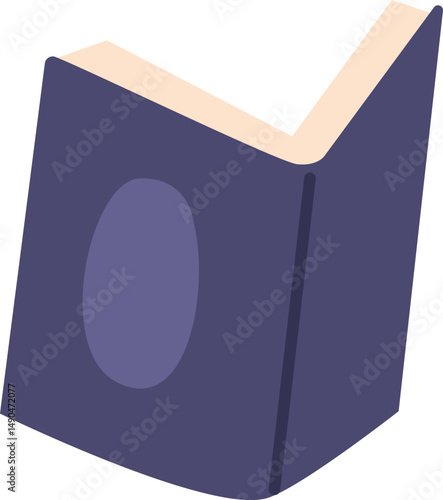Opened paper book vector illustration
