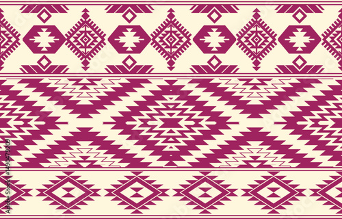 Tribal Navajo and Native pattern american tribal Southwest Aztec ornament pattern Navajo Aztec ethnic textile texture tribal aztec pattern navajo Native mexican fabric seamless Vector for textile,deco