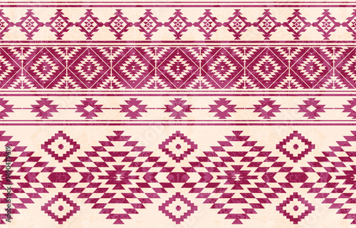 Tribal Navajo and Native pattern american tribal Southwest Aztec ornament pattern Navajo Aztec ethnic textile texture tribal aztec pattern navajo Native mexican fabric seamless Vector for textile,deco