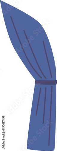 Blue curtain stage decor vector illustration