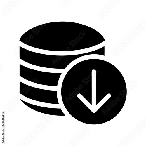 backup server icon silhouette
