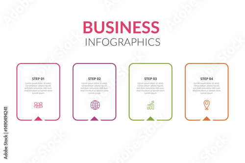 Business Infographic Step-by-Step Process Presentation