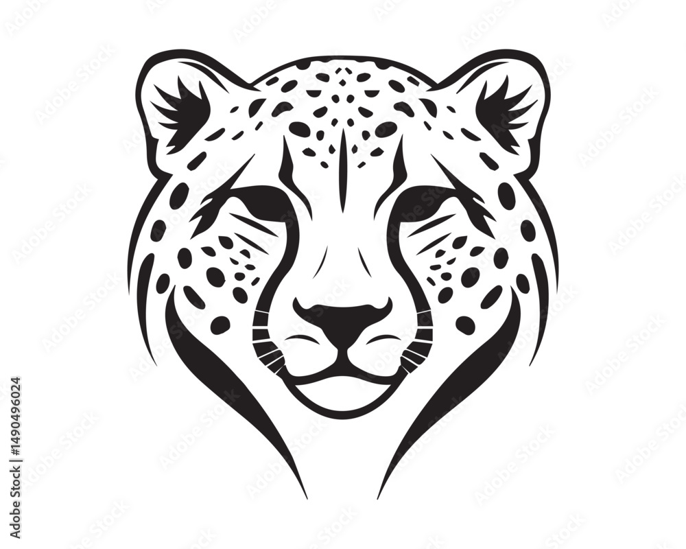 Fototapeta premium cheetah mascot logo vector