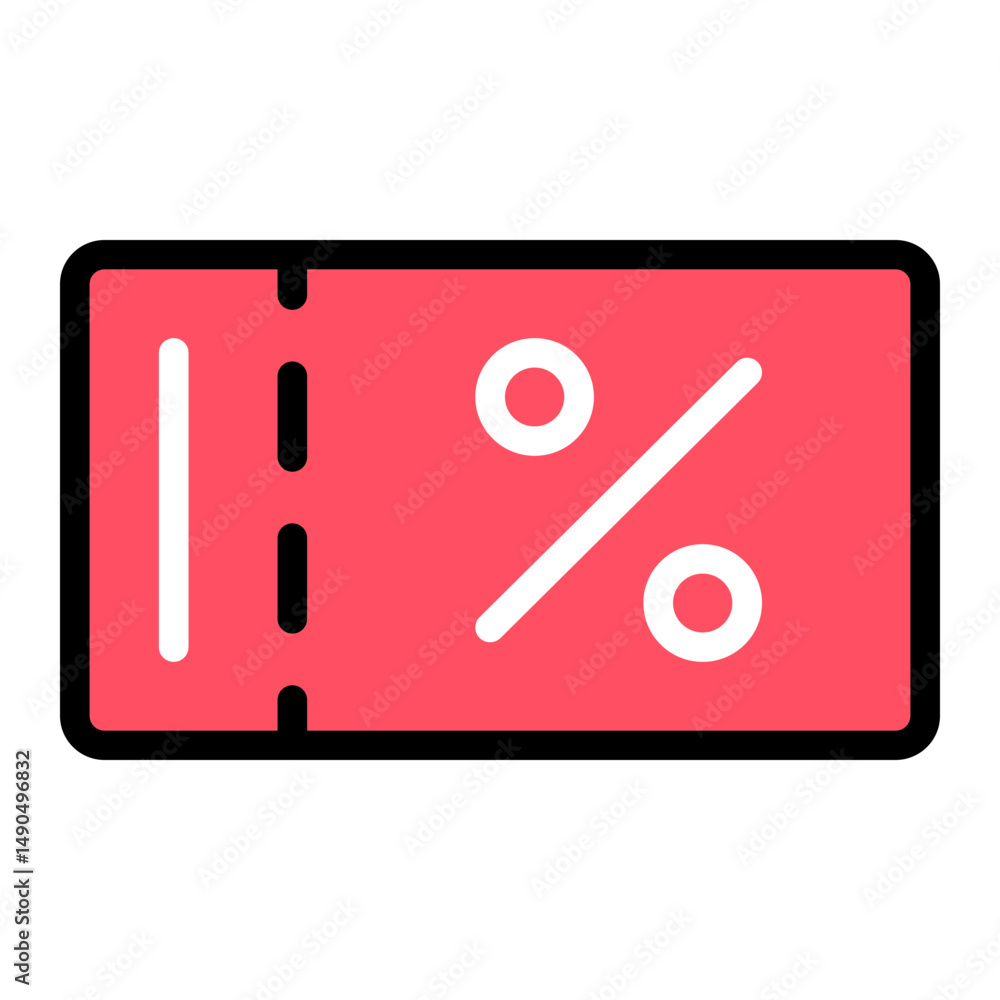 Voucher vector illustration. Discount coupon icon. Voucher vector illustration. Discount coupon icon.