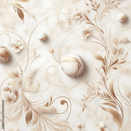Elegant ivory marble pattern for branding and packaging