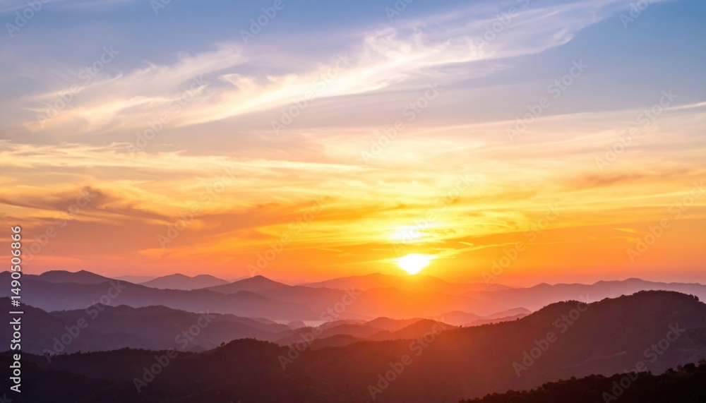 Mountain Sunset Landscape Scenic Horizon Mountain Sunset Landscape Scenic Horizon