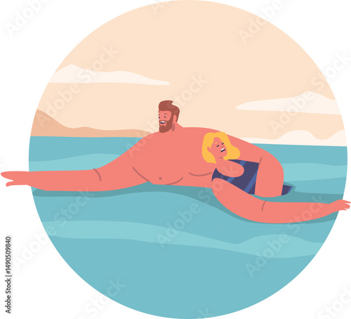 Beach lifeguard saving drowned woman