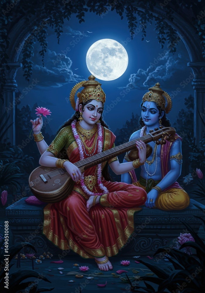 Naklejka premium Lord Vishnu 