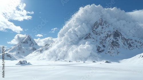 Wallpaper Mural Avalanche snow mountain landscape Torontodigital.ca