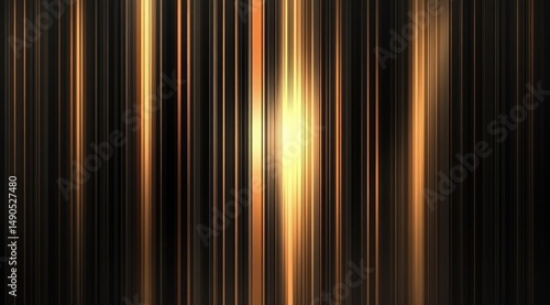 Glowing vertical lines radiate light