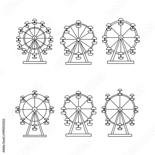 Scenic Ferris wheel composition capturing the essence of fairground fun