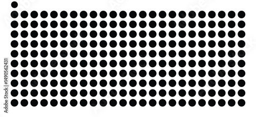 Symbol Map Of the County Poinsett (Arkansas, US) showing the County with a few black dots