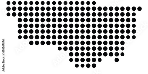 Symbol Map Of the County Pitkin (Colorado, US) showing the County with a few black dots