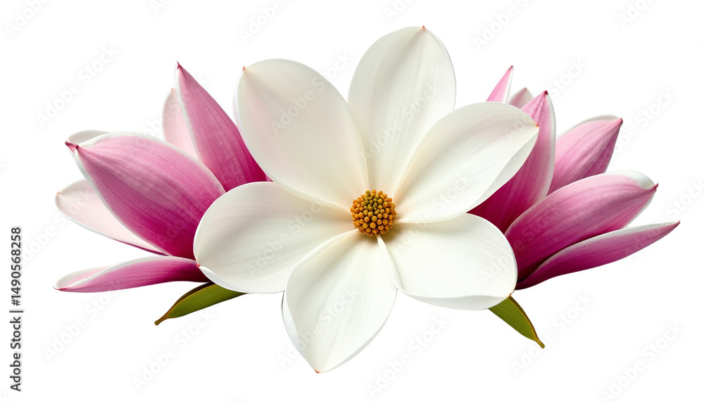 Fototapeta premium Flower Bouquet Of Beautiful Magnolia Blossoms