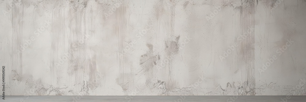 Fototapeta premium Rough, textured white concrete wall Rustic plaster backdrop , material, wall, grunge