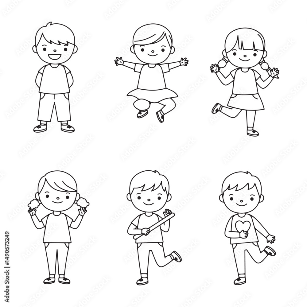Happy kids drawing highlighting cheerful cartoon characters in interactive moments Happy kids drawing highlighting cheerful cartoon characters in interactive moments