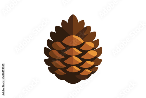 pine cone isolated on white