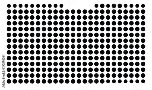 Symbol Map Of the County Miller (Georgia, US) showing the County with a few black dots