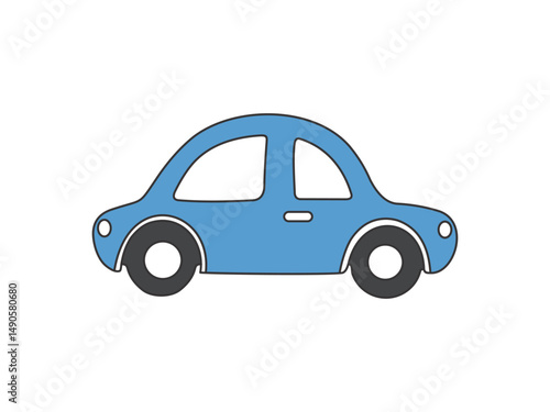 Hand Drawn toy car for kids illustration