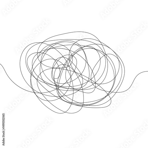 Tangled thread sketch 