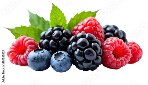 Wallpaper Mural Fruit Mix Of Blueberry Blackberry Cranberry Raspberry Torontodigital.ca