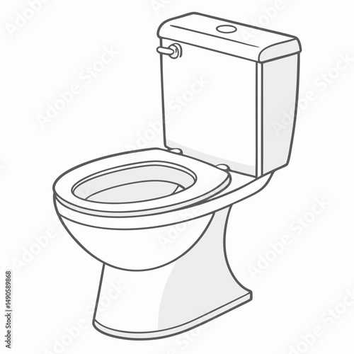 Modern toilet design clean bathroom fixture