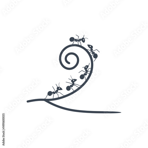 Spiral Ant Trail Icon