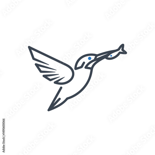 Hummingbird Outline Icon