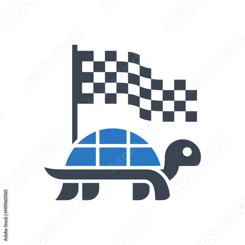 Racing Turtle Flag Icon