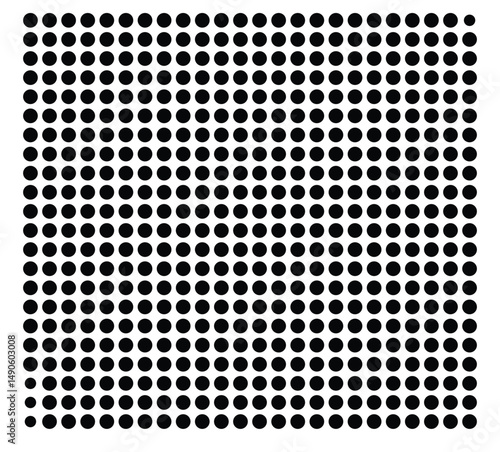 Symbol Map Of the County Crawford (Kansas, US) showing the County with a few black dots