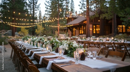 Rustic Elegance: A Dreamy Outdoor Wedding Reception