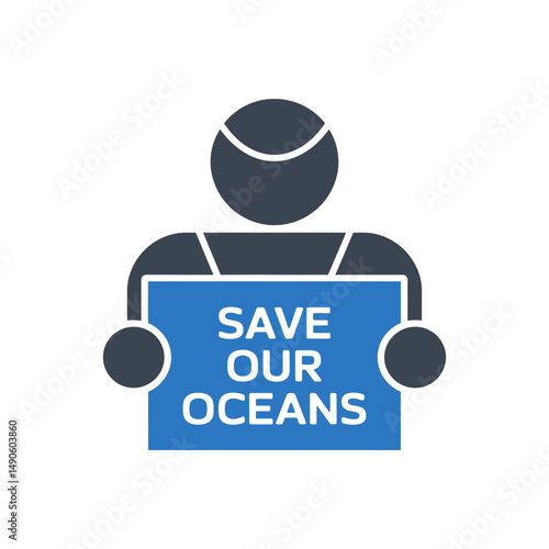 Save Oceans Activist Icon