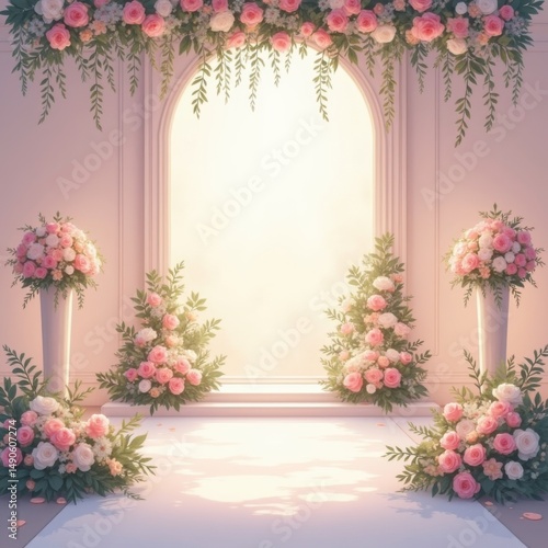  Elegant wedding venue with exquisite floral decorations