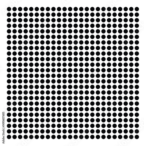 Symbol Map Of the County Wilson (Kansas, US) showing the County with a few black dots