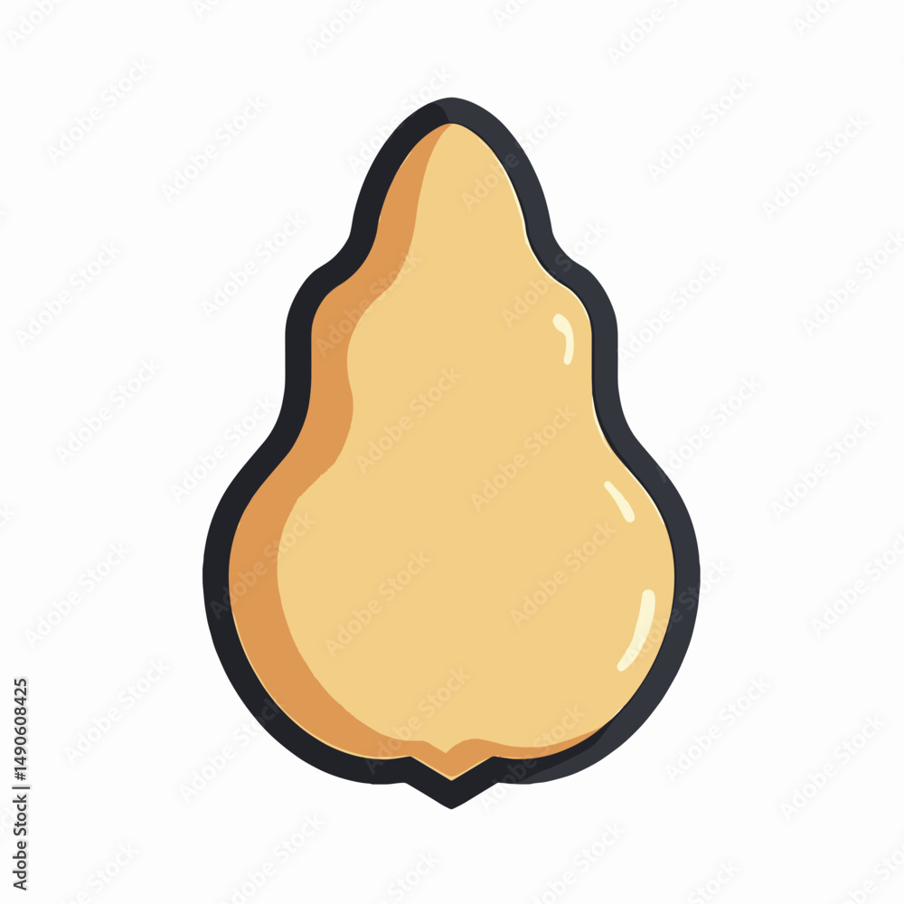 cartoon peach with yellow hue cute fruit illustration cartoon peach with yellow hue cute fruit illustration