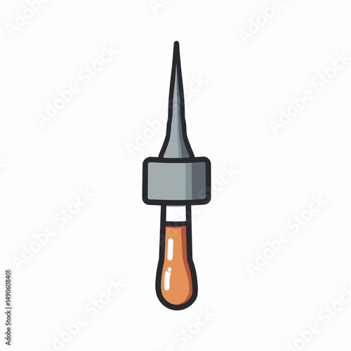 vaccination needle with orange liquid  medical injection device
