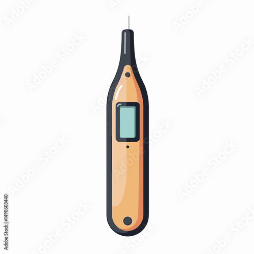digital multimeter measurement device with screen and black strap