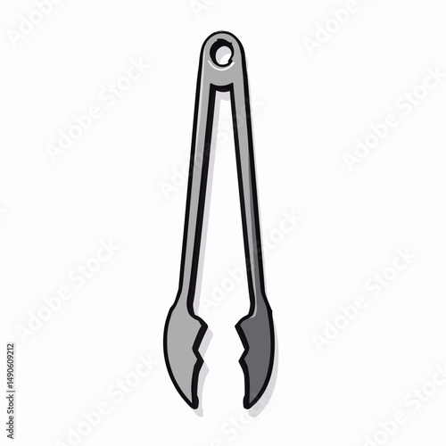 gray metal pliers with silver screw