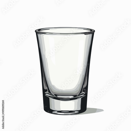 clear glass shot glass empty drinking vessel